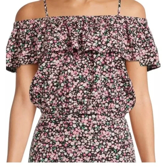 No Boundaries 2 Piece Ruffle Crop Top & Maxi Skirt Set Juniors size L (11-13)! - Picture 2 of 13